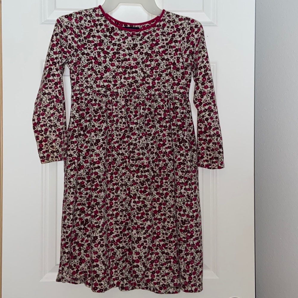 Red floral dress